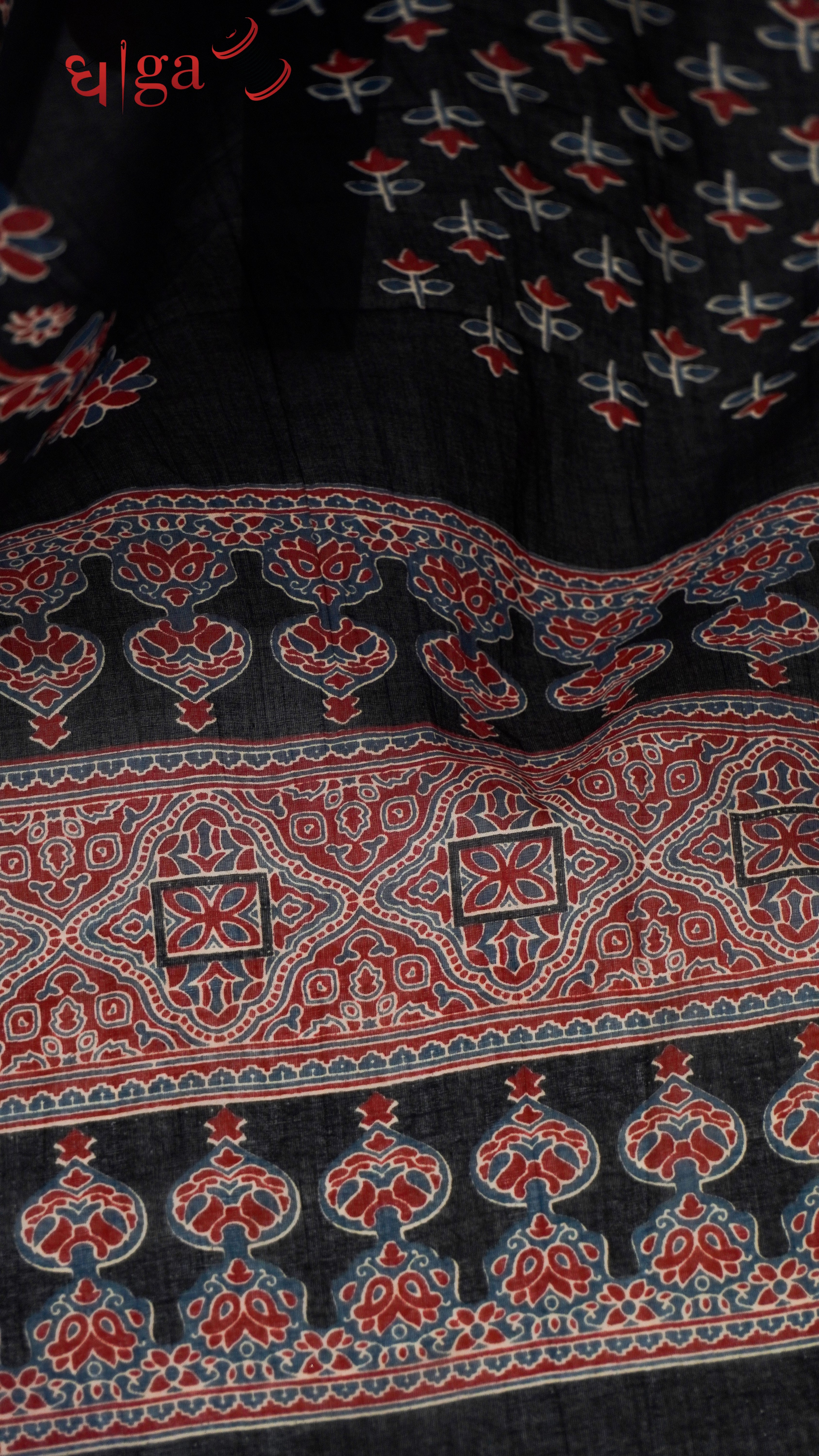 Elegant Deep red unstitched cotton suit set