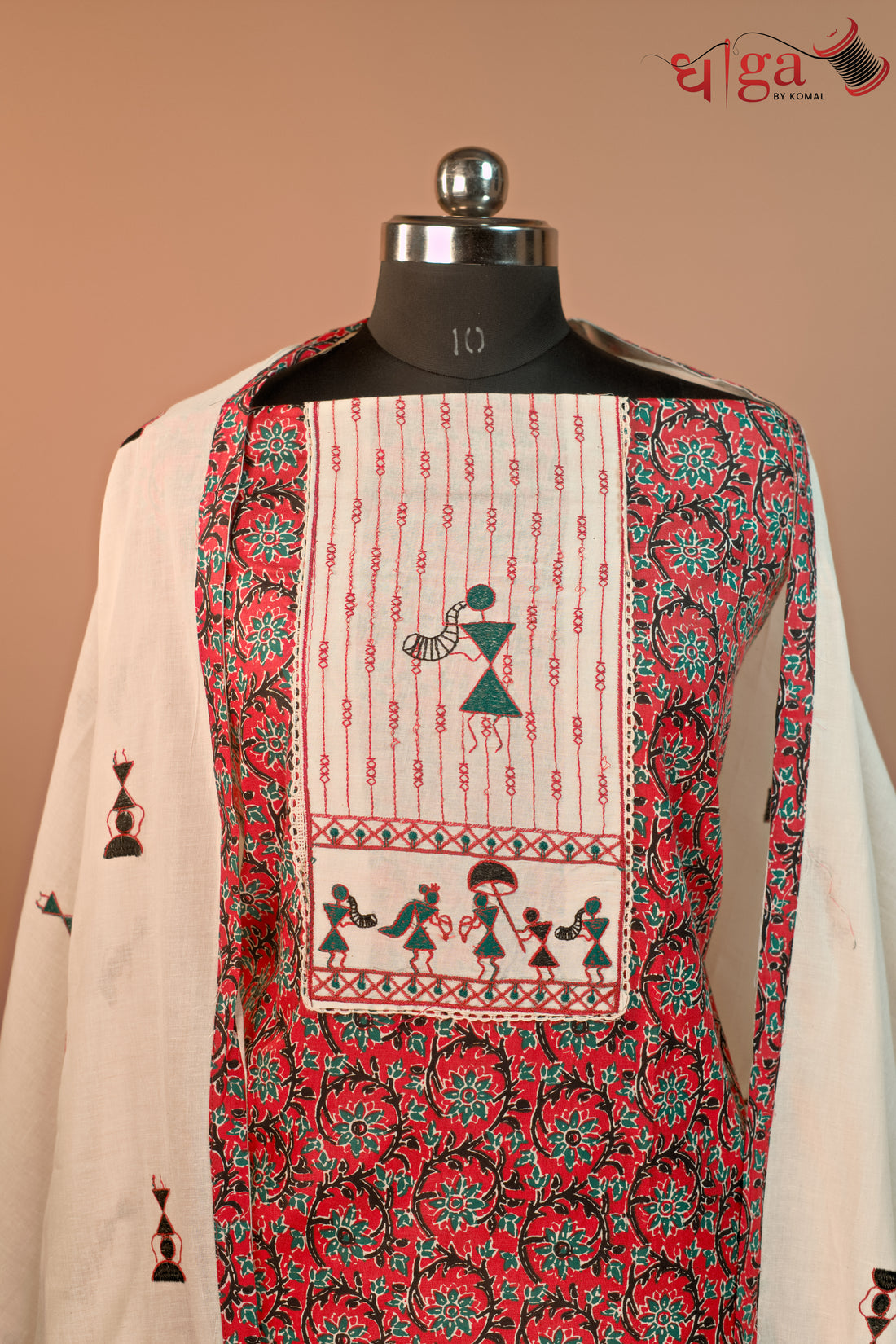 Dhaga Handcrafted Tribal Cotton Suit