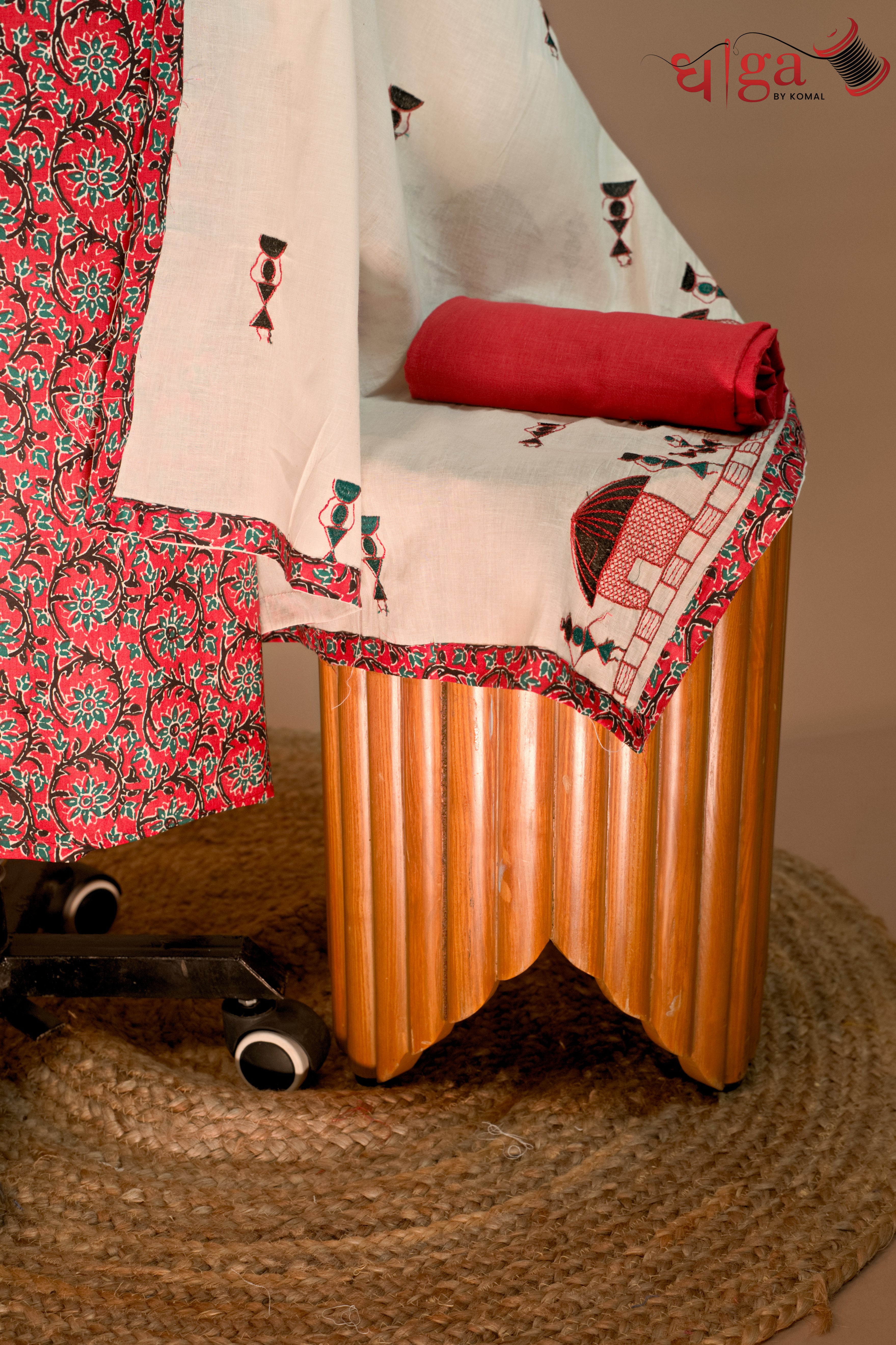 Dhaga Handcrafted Tribal Cotton Suit