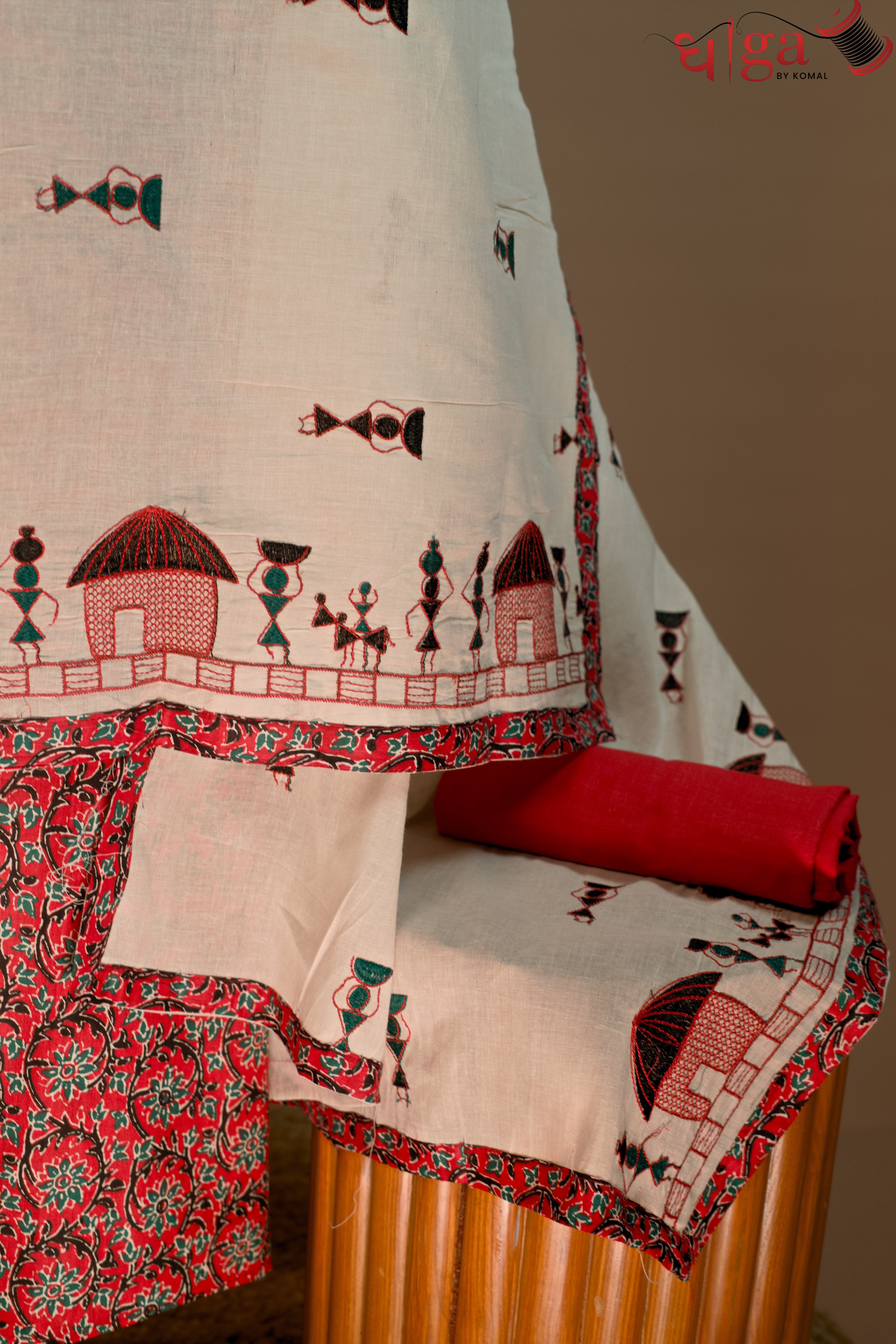 Dhaga Handcrafted Tribal Cotton Suit