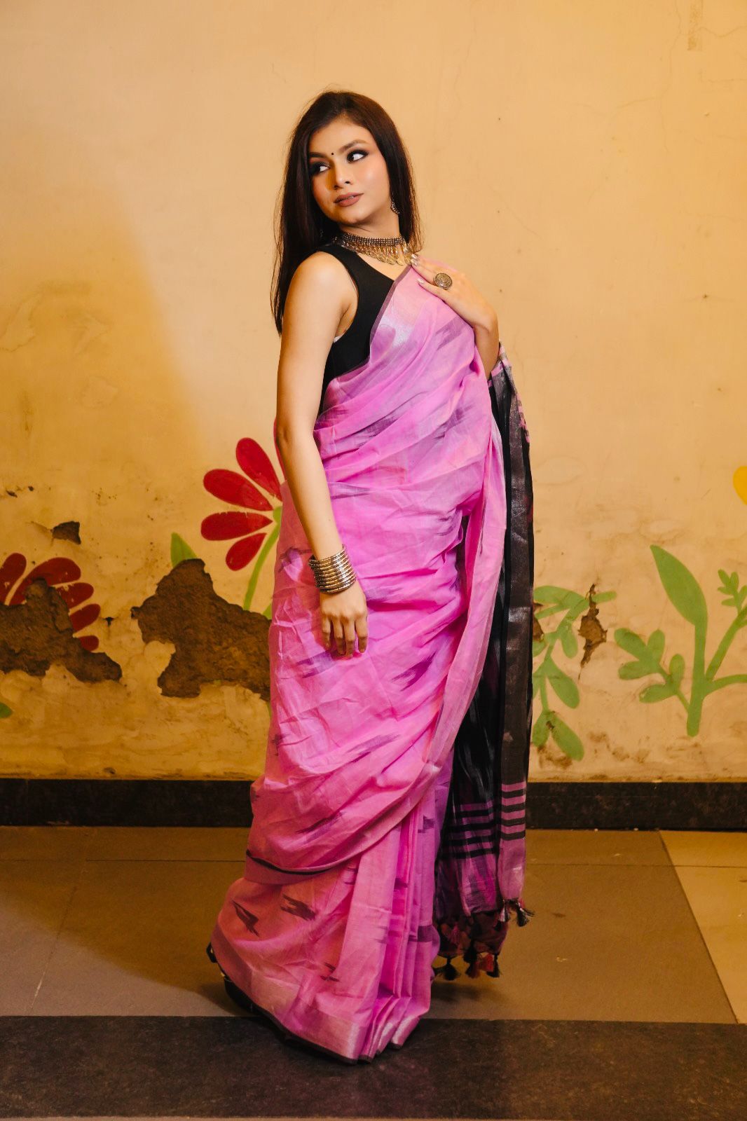 Ikkat cotton Saree