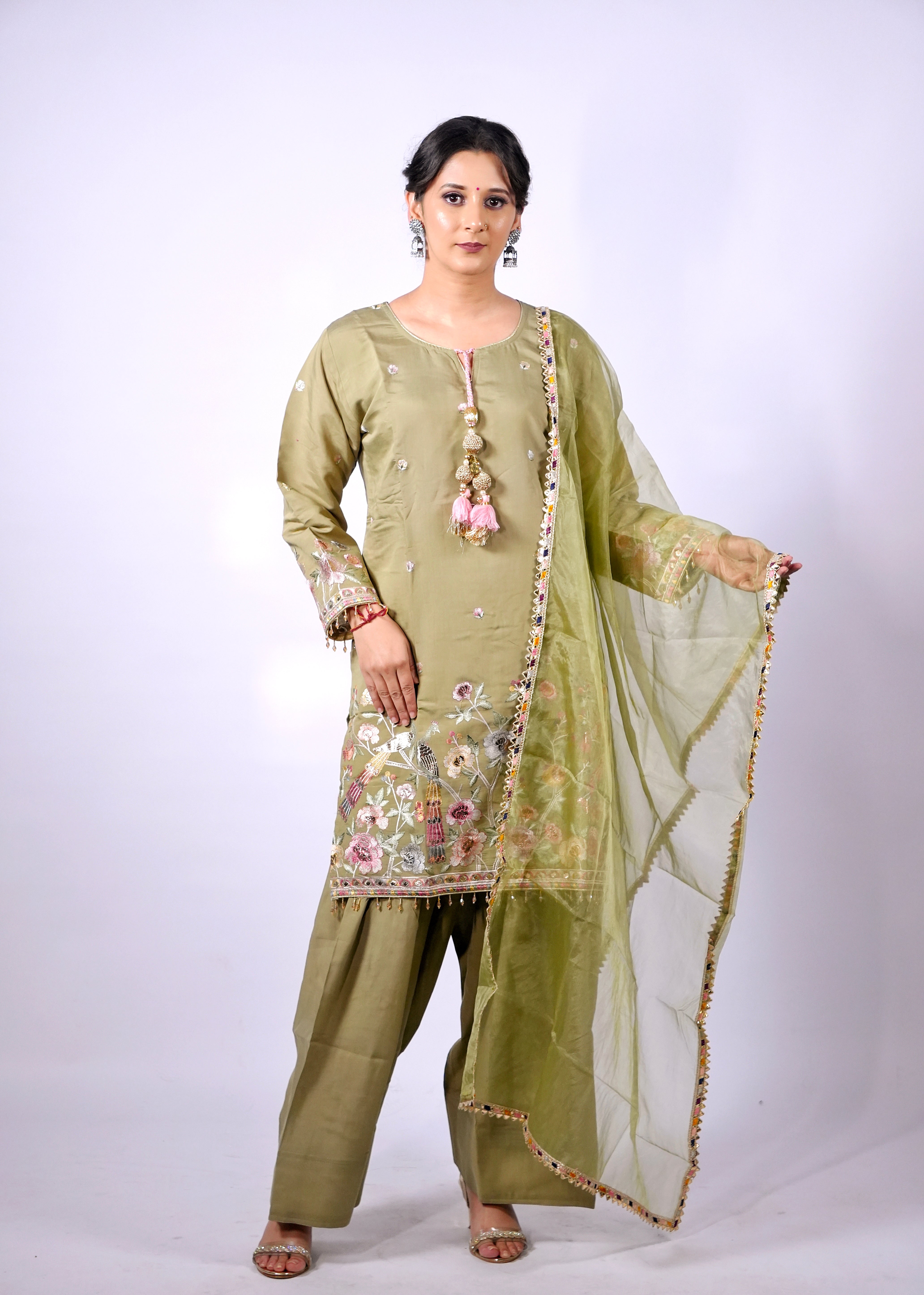Farshi Salwar Suit Set – 3 Pc